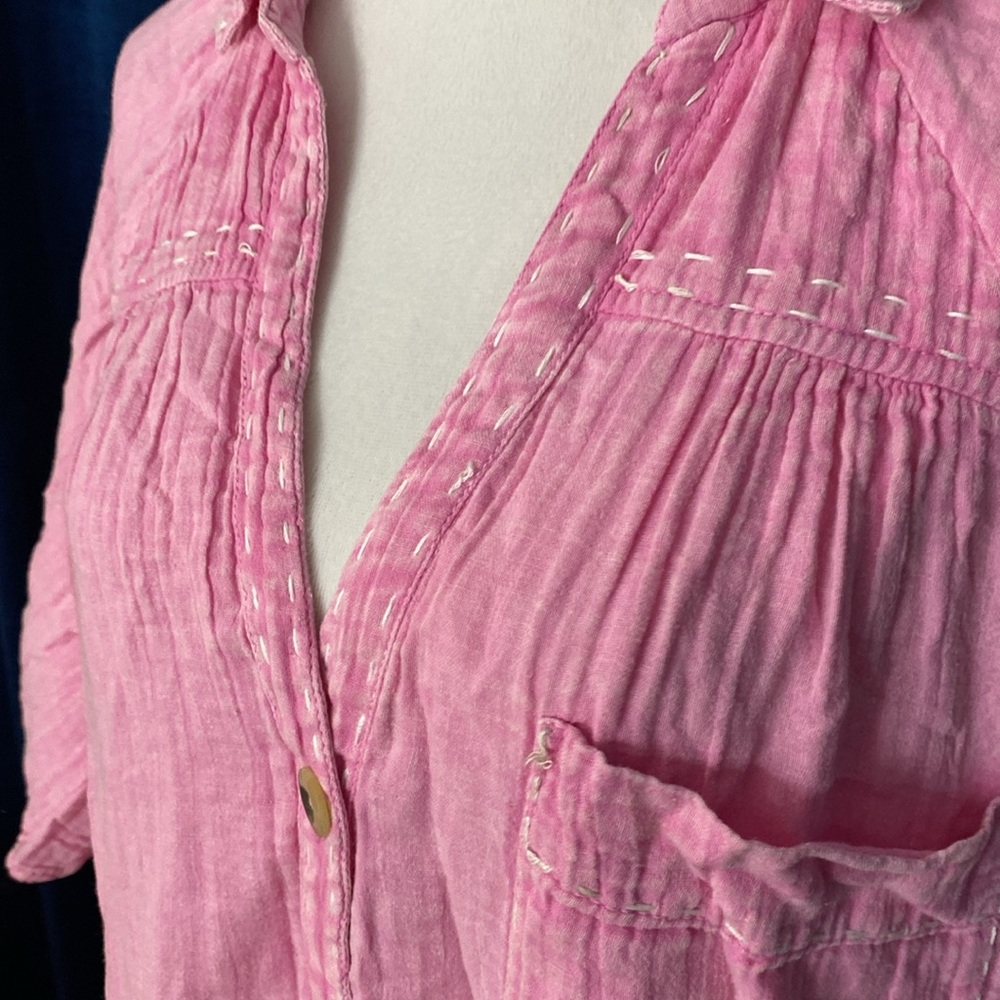 free people, beautiful summer pink small petite dress - Picture 3 of 5